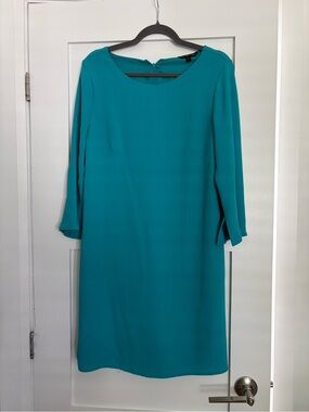 Felicity & Coco Teal Long Sleeve Shift Dress